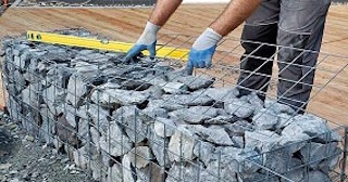 Устройство подпорной стенки из габионов в Туймазы в октябре